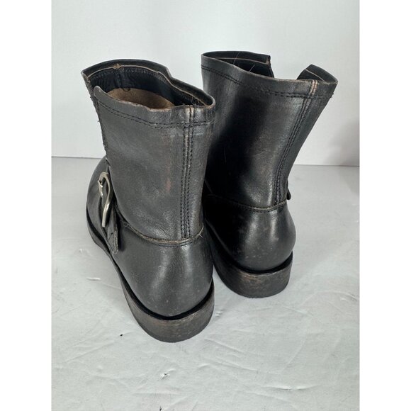 Frye Veronica Leather Bootie Women's Size 7 Antiqued Black Distressed  NIB - Picture 8 of 9